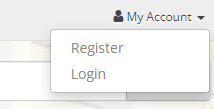 Choose Register or Login from My Account Menu Register